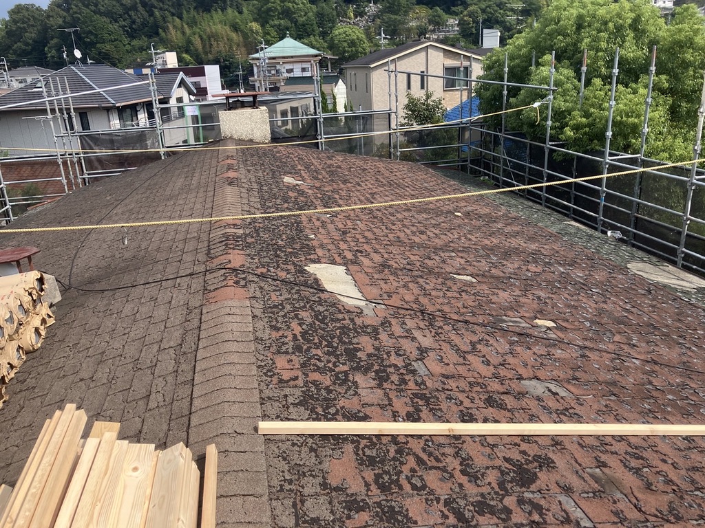 屋根板金カバー工法のBEFORE画像